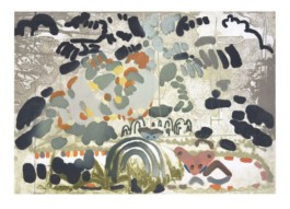 High and Tipping, ed. E/V 10 collagraph, block-print and hand colour image size: 58 x 82cm paper size: 74 x 96cm KatherineJonesRA